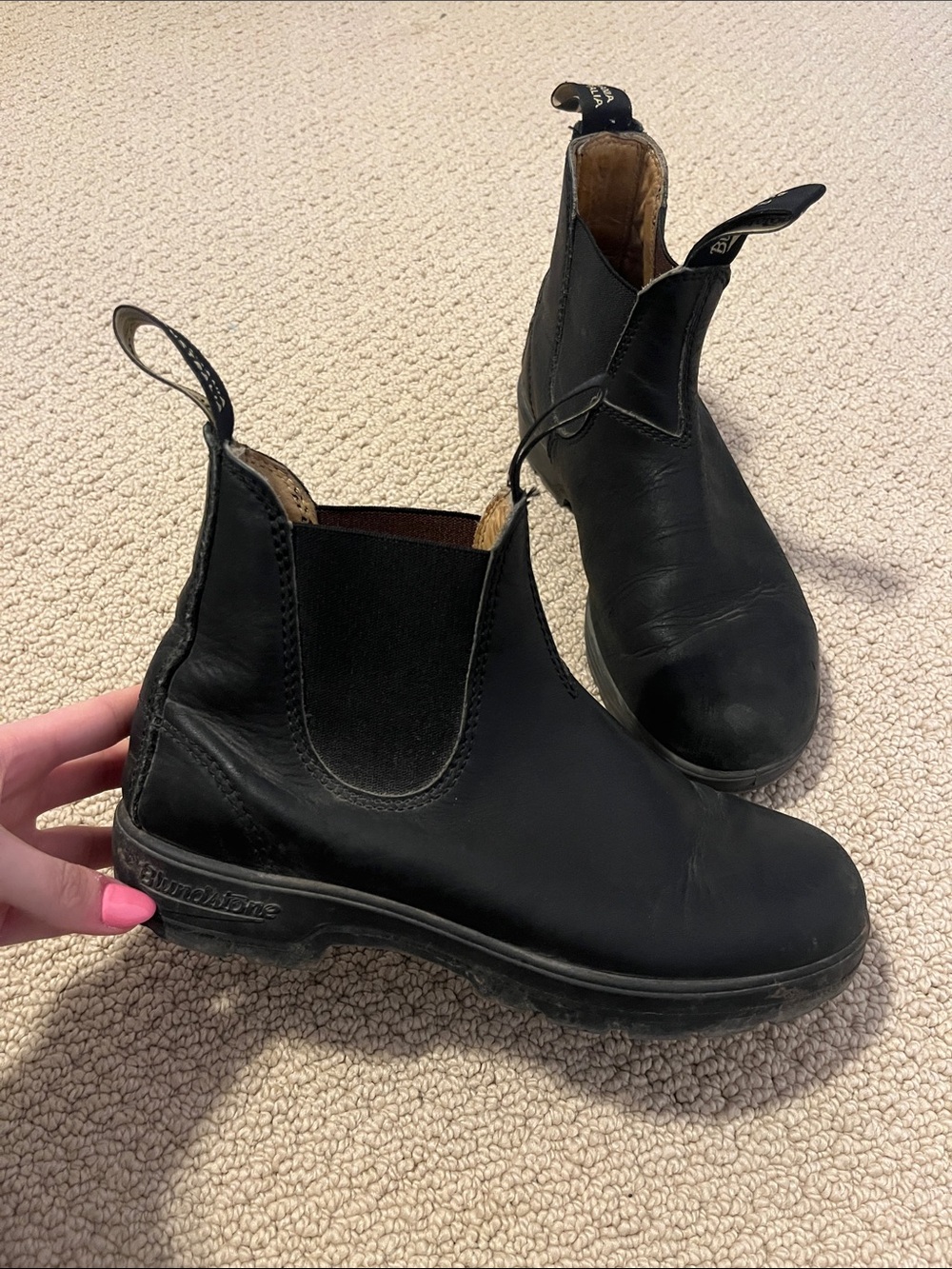 Blundstone 558 CLASSIC CHELSEA BOOTS IN BLACK Black Slip-On Work Boots 7 - Picture 2 of 5